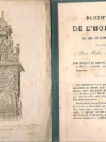 DESCRIPTION DE L`HORLOGE QUE MM les comtes de Lyon on fait eriger dans l`eglise de St Jean , construite en 1598