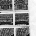 15 FOTOGRAFIAS ESTEREOSCOPICAS de SORIA, serie 1ª de la 1 a la 15, iglesia de santo Domingo (exteriores e interiores) Colegiata de San pedro (claustro, capitel) iglesia de S.Juan de Duero, palacio Condes de Gomara, iglesia s.Juan de Rabanera