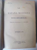LA ESPAÑA MODERNA, REVISTA IBERO-AMERICANA .DIRECTOR J.LAZARO, sept-oct-nov 1893