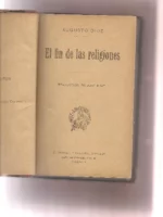 EL FIN DE LAS RELIGIONES . TRAD JOSE PRAT
