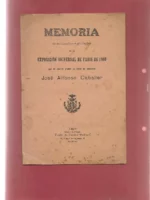 MEMORIA DE LAS INVESTIGACIONES HECHAS EN LA EXPOSICION DE PARIS DE 1900 POR EL OBRERO PINTOR DE ABANICOS...