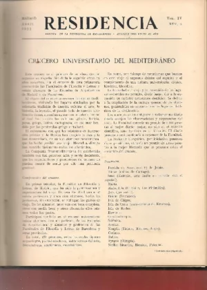 RESIDENCIA revista de la Residencia de Estudiantes, vol IV nº 1a 6, año 1933 completo, encuadernados sin cubiertas originales