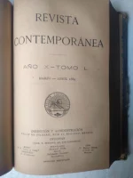 REVISTA CONTEMPORANEA, AÑO X, TOMOS XLIX Y XLX, ENERO-ABRIL 1884....cosas de Madrid, N.PEREZ Y PEREZ.las bibliotecas de España,