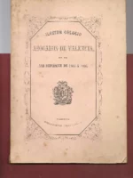COLEGIO ABOGADOS VALENCIA EN EL AÑO ECONOMICO 1865 a 1866