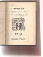 ALMANACH DE L'ORDRE SACRE, TOYAL ET MILITAIRE DE LA MERCI