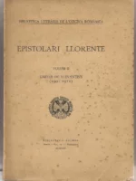 EPISTOLARI LLORENTE volum II CARTES DE LLEVANTINS 1901-1911