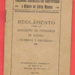 COMPAÑIAS SIDERURGICA DEL MEDITERRANEO Y MINERA DE SIERRA MENERA REGLAMENTO concesión pensiones de retiro viudedad y orfandad 70