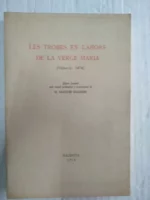 LES TROBES EN LAHORS DE LA VERGE MARIA (Valencia 1474), ed facsimil, amb estudi preliminar o transcripció de M.SANCHIS GUARNER