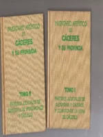 INVENTARIO ARTISTICO DE CACERES Y SU PROVINCIA, 2 tomos completo