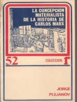 LA CONCEPCION MATERIALISTA DE LA HISTORIA DE CARLOS MARX