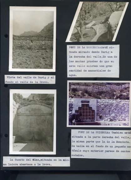 ESTUDIO GEOLOGICO SOBRE GANDIA Y SU COMARCA, 22 pags mecanografiadas y 15h con fot originales pegadas de la comarca de Gandia(sierra de la Gallinera..) y un mapa geologico despegable, curso 1963-64