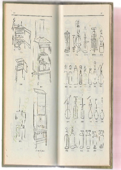 INDUSTRIAS SANITARIAS S.A. CATALOGO, MATERIAL PARA LABORATORIOS, ACCESORIOS PARA FARMACIAS, PRODUCTOS QUIMICOS, dibujos, fot, precios