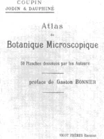 ATLAS BOTANIQUE MICROSCOPIQUE manuel de travaux pratiques, avec 50 planches