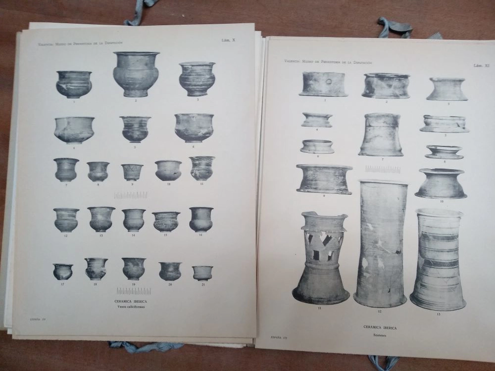 CORPUS VASORUM HISPANORUM, CERAMICA DEL CERRO DE SAN MIGUEL ( LIRIA ), Impresionante obra, catalogo completo de la ceramica ibera de EDETA