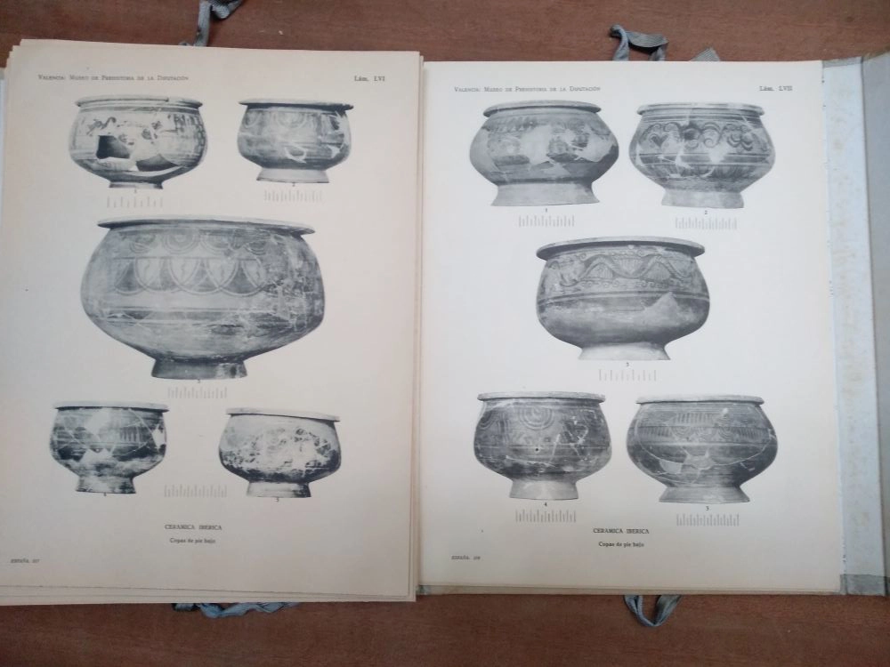 CORPUS VASORUM HISPANORUM, CERAMICA DEL CERRO DE SAN MIGUEL ( LIRIA ), Impresionante obra, catalogo completo de la ceramica ibera de EDETA