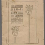 CAFÉ RESTAURANT DEL ANCORA (lleva horarios de trenes de cercanias, alquiler de coches, botes, tabla de mareas)