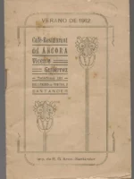 CAFÉ RESTAURANT DEL ANCORA (lleva horarios de trenes de cercanias, alquiler de coches, botes, tabla de mareas)