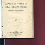 CAPACIDAD CRIMINAL DE LAS PERSONAS SOCIALES