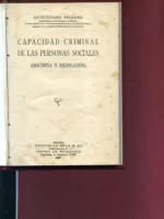 CAPACIDAD CRIMINAL DE LAS PERSONAS SOCIALES