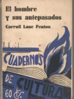 EL HOMBRE Y SUS ANTEPASADOS,dibujo cubierta MONLEON