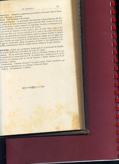 MONOGRAFIAS DE CATALUNYA, diccionari historich- geografich, prefaci JOSEPH COROLEU, letra B (de Badalona a Buyre) , TOMO II