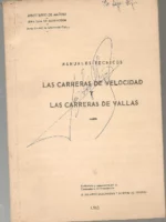MANUALES TECNICOS: LAS CARRERAS DE VELOCIDAD Y LAS CARRERAS DE VALLAS