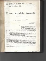 EL LIBRO POPULAR revista literaria, nº 1 a 27, y 29 a 52 enero- diciembre 1914 director Antonio de Lezama , ilustraciones en el texto, relatos de ANTONIO MORA, FEDERICO TRUJILLO, SOFIA CASANOVA, A. de HOYOS Y VINENT, F.MIRABENT VILAPLANA, JESUS COLOMA y