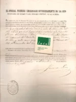 el oficial primero de la subsecretaria de estado y del despacho Universal de la guerra concede la condecoración especial con el título de MARIA ISABEL LUISA y extiende el presente diploma .. Madrid 18 de setiembre de 1858
