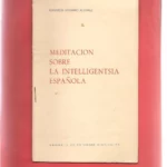MEDITACION SOBRE LA INTELLIGENTSIA ESPAÑOLA