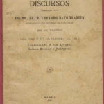 DISCURSOS pronunciados por D. EDUARDO DATO IRADIER en el Senado 3 y 5 febrero 1915 contestando a los señores NAVARRO REVERTER y RODRIGAÑEZ