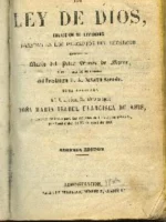 LA LEY DE DIOS, COLECCIÓN DE LEYENDAS BASADAS EN LOS PRECEPTOS DEL DECALOGO, prol D.A. NAVARRO ASENSIO
