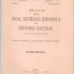 BOLETIN DE LA REAL SOCIEDAD ESPAÑOLA DE HISTORIA NATURAL, SECCION BIOLOGICA, TOMO L, Nº 2