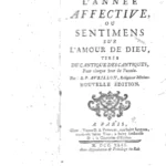 ANNEE AFFECTIVE OU SENTIMENTS SUR L´AMOUR DE DIEU
