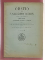 ORATIO QUAM IN SOLEMNI STUDIORUM INSTAURATIONE curso academico 1919- 1920 in Pontificia Universitate Valentina