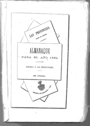 ALMANAQUE LAS PROVINCIAS para el año 1882, sin cubiertas