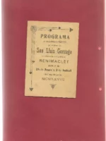 PROGRAMA de les solemnes festes en honor de SAN LUIS GONZAGA se celebraran en el poblat de BENIMACLET JUNY 1928