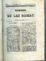 CORREO DE LAS DAMAS periodico (semanal) de modas, amena literatura, musica ,teatros, etc año tercero de 7 enero 1835 a 28 agosto 1835