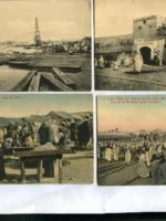 postal de LARACHE nº 46.trabajos del puerto ,eds Taddei,c.a. 1910,,,9* 14 CM.