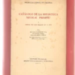 CATALOGO DE LA BIBLIOTECA NICOLAU PRIMITIU, OBRAS DE LOS SIGLOS XV Y XVI