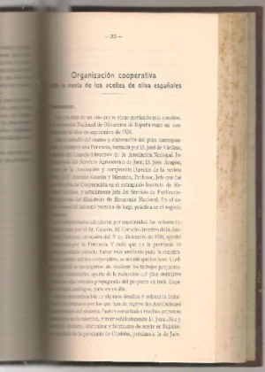 BOLETÍN DE AGRICULTURA TÉCNICA Y ECONÓMICA 1929 SECCION DOCTRINAL ... PRIMER CONGRESO NACIONAL DEL ACEITE DE OLIVA de la 562 a la 570