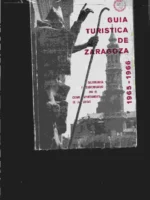 GUIA TURISTICA ZARAGOZA 1965 1966 con plano desplegable 70x 50 cm