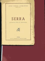 SERRA, APUNTES PARA SU HISTORIA
