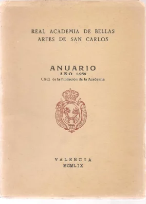 REAL ACADEMIA DE BELLAS ARTES DE SAN CARLOS, ANUARIO 1959