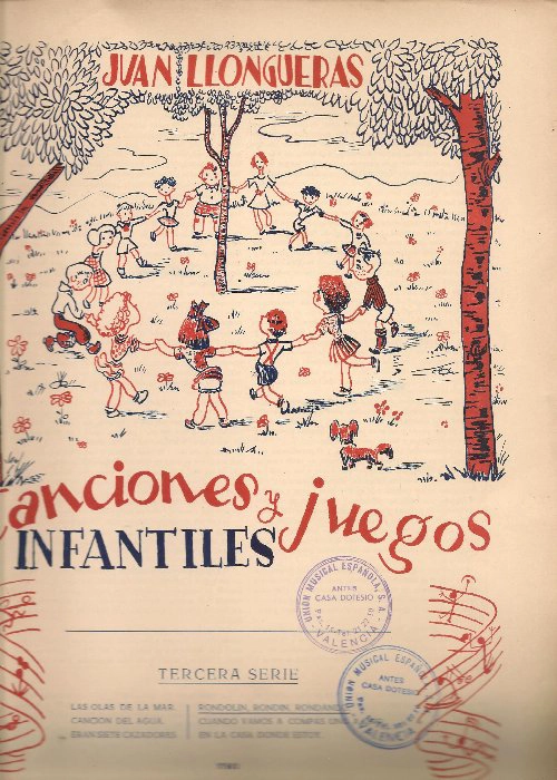 CANCIONES Y JUEGOS INFANTILES tercera serie, catalán y castellano