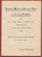 LA PATRIA DEL MAESTRO Fr FRANCISCO DE VITORIA A LA LUZ DE LA CRITICA HISTORICA conferencia