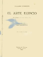 EL ARTE EGIPCIO problemas de su valoracion.trad EMILIO RODRIGUEZ SADIA