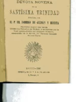 DEVOTA NOVENA DE LA Sª TRINIDAD