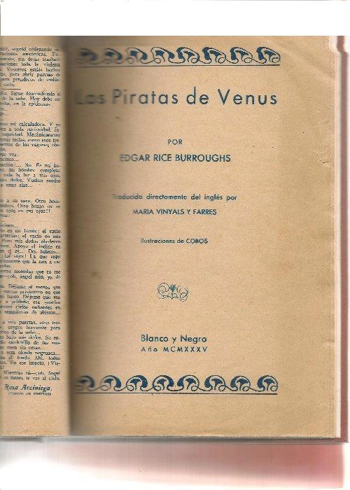 PERDIDOS EN VENUS -LOS PIRATAS DE VENUS. Trad del ingles para Blanco y Negro por MARIBEL, ilustraciones de COBOS
