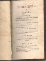 PRACTICA CRIMINAL DE ESPAÑA