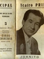PROGRAMA teatro Principal VALENCIA?, 1960?, JUANITO VALDERRAMA , ANTONIO MACHIN,